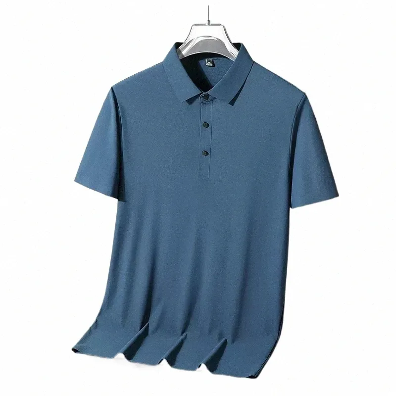 Chemise Polo Homme en Soie Slim